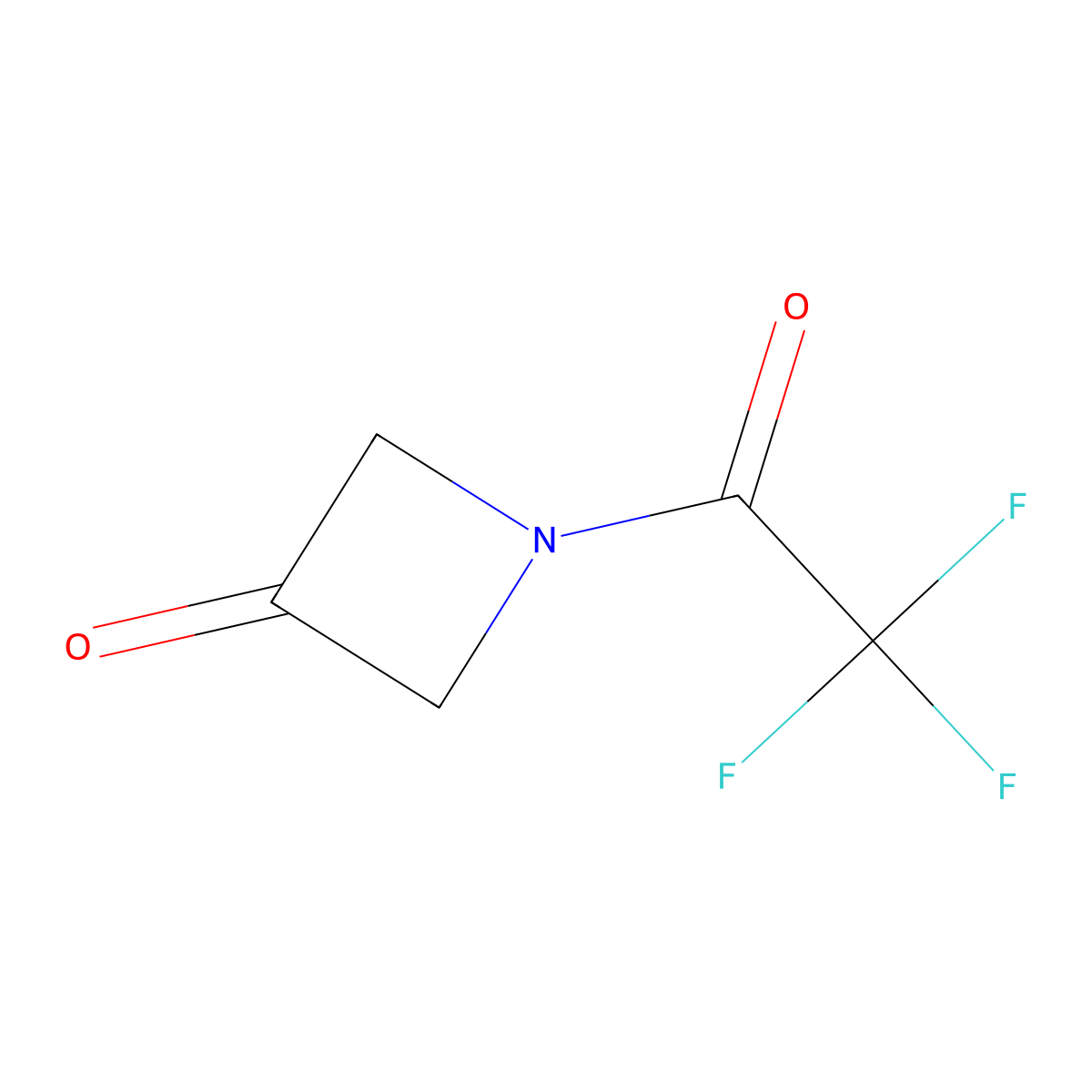 1-(Trifluoroacetyl)azetidin-3-one molecular structure, CAS 1803610-57-2