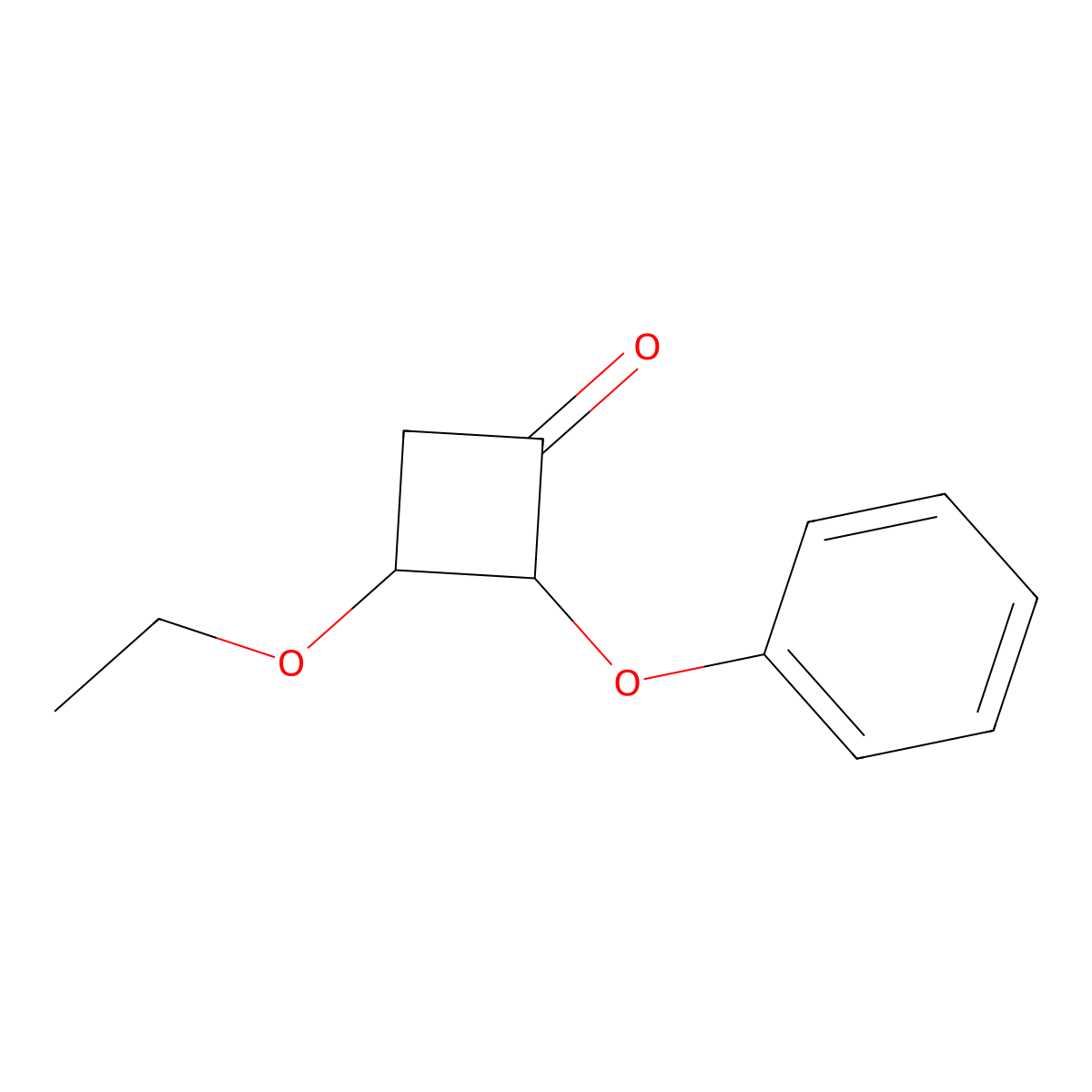 3-Ethoxy-2-phenoxycyclobutan-1-one molecular structure, CAS 1803610-84-5