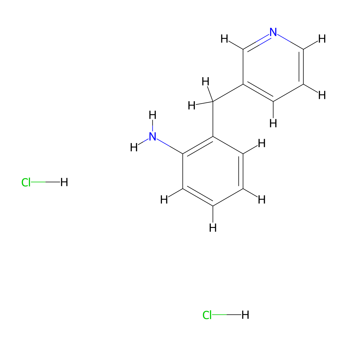 2-(Pyridin-3-ylmethyl)aniline dihydrochloride molecular structure, CAS 1803610-85-6