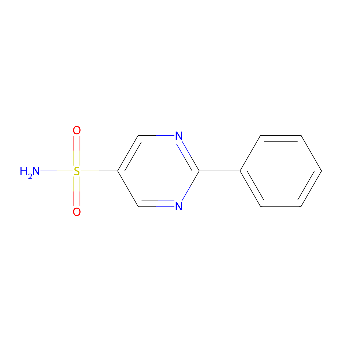 2-Phenylpyrimidine-5-sulfonamide molecular structure, CAS 1803611-26-8