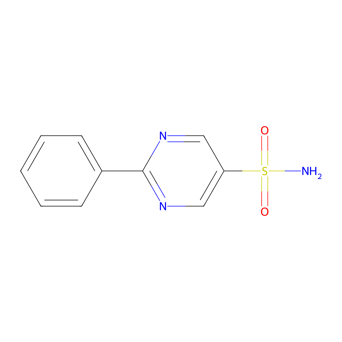 2-Phenylpyrimidine-5-sulfonamide molecular structure, CAS 1803611-26-8