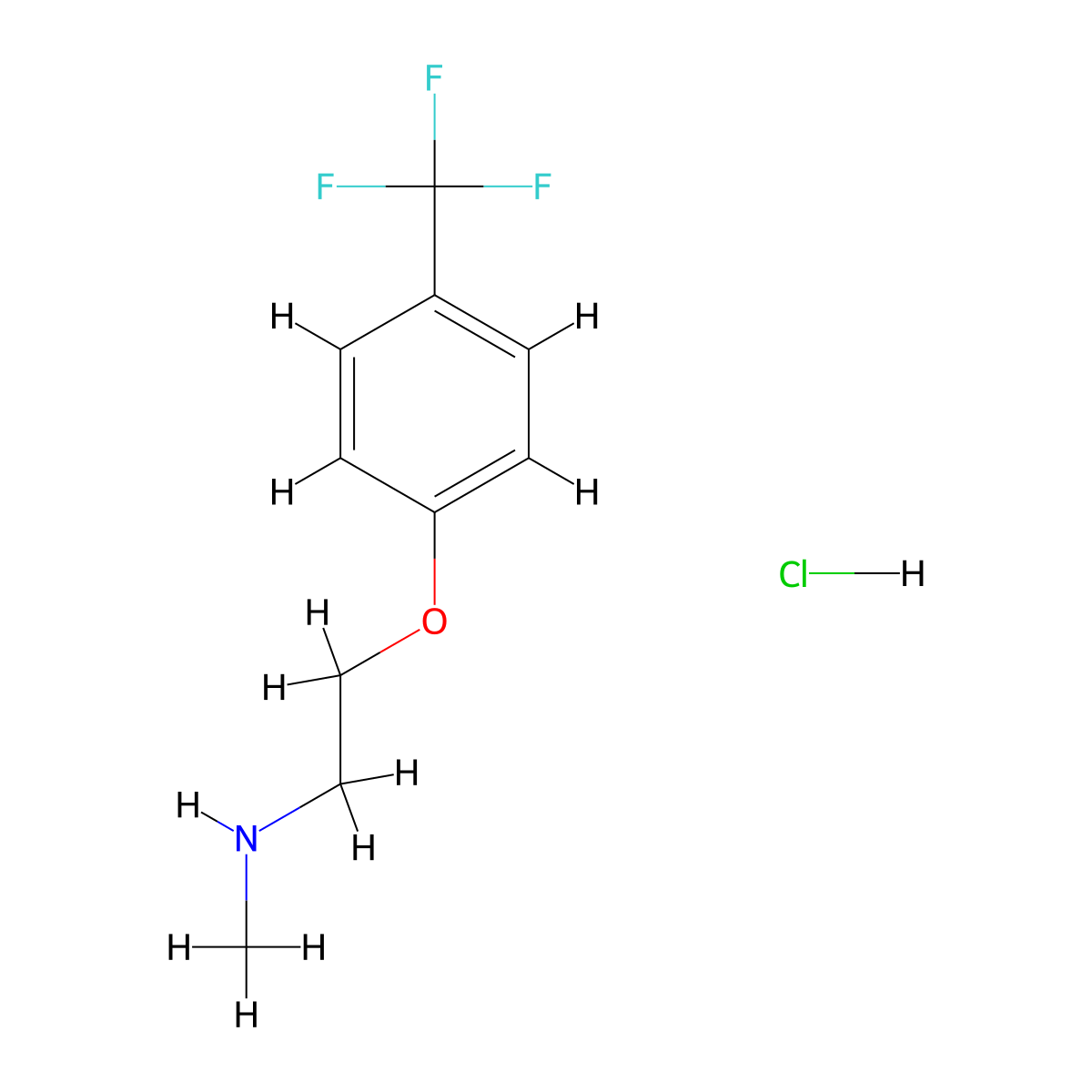 Methyl((2-(4-(trifluoromethyl)phenoxy)ethyl))amine hydrochloride molecular structure, CAS 1803611-38-2