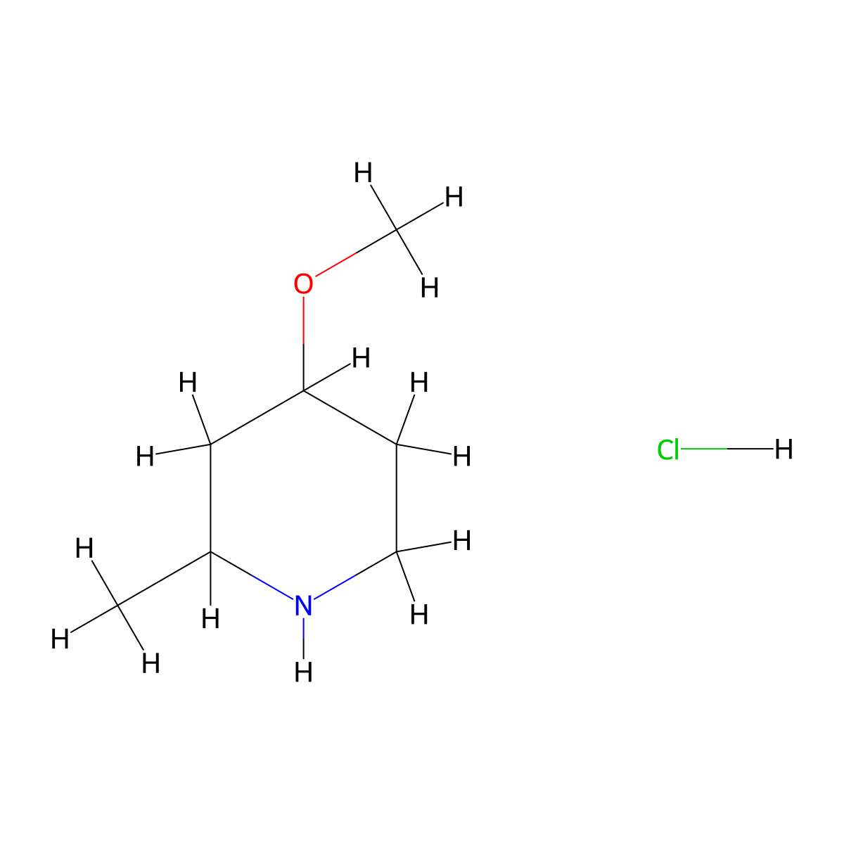 4-Methoxy-2-methyl-piperidine hydrochloride molecular structure, CAS 1803611-70-2