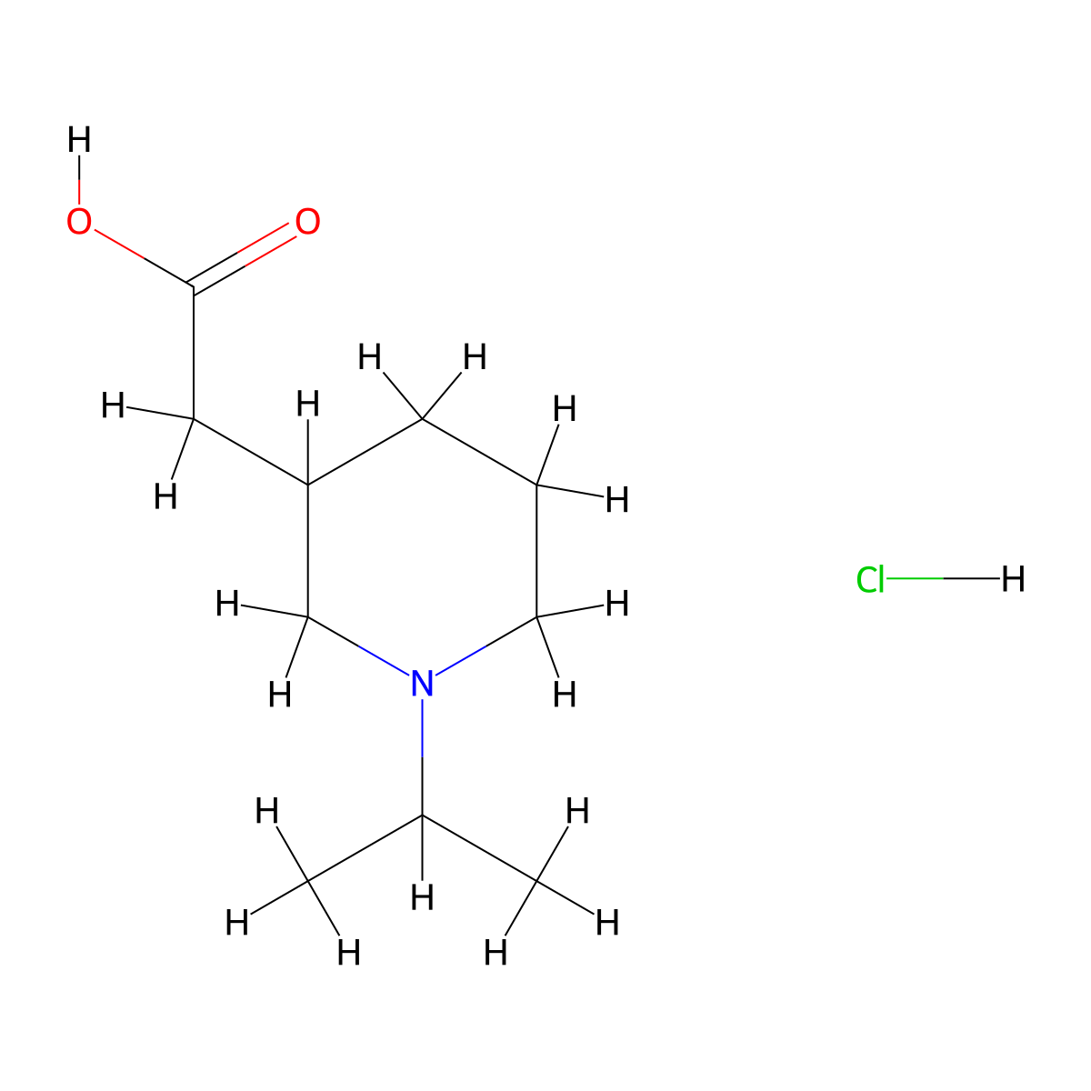 2-[1-(Propan-2-yl)piperidin-3-yl]acetic acid hydrochloride molecular structure, CAS 1803611-99-5
