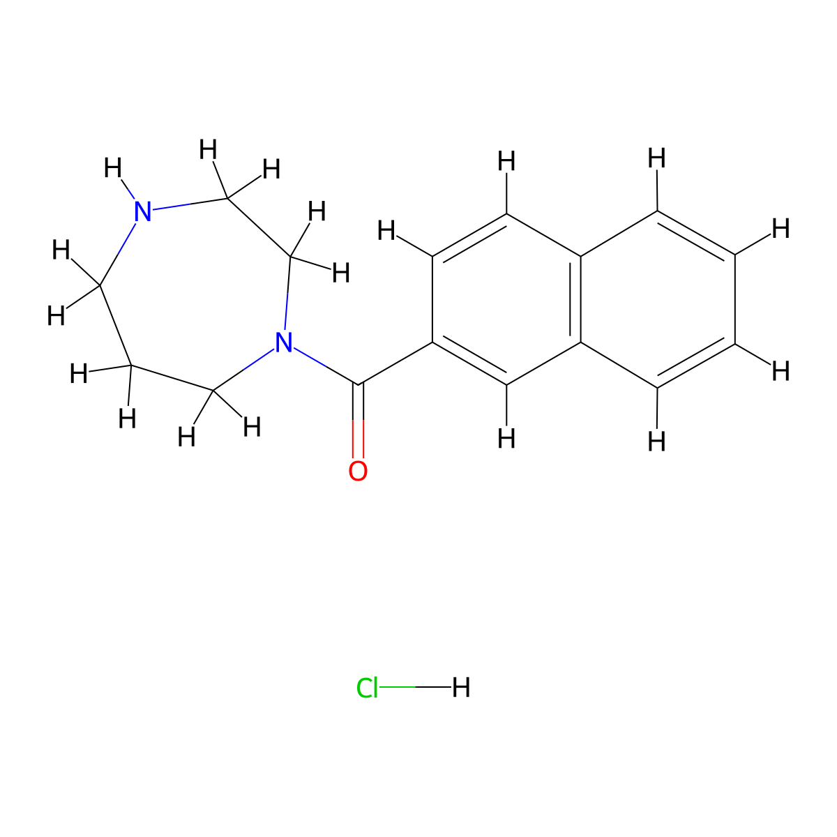 1-(Naphthalene-2-carbonyl)-1,4-diazepane hydrochloride molecular structure, CAS 1803612-19-2