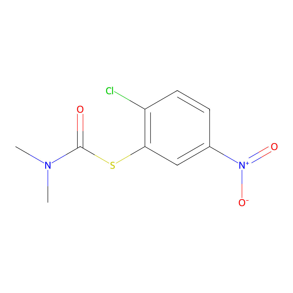 1-[(2-chloro-5-nitrophenyl)sulfanyl]-N,N-dimethylformamide molecular structure, CAS 1803612-26-1