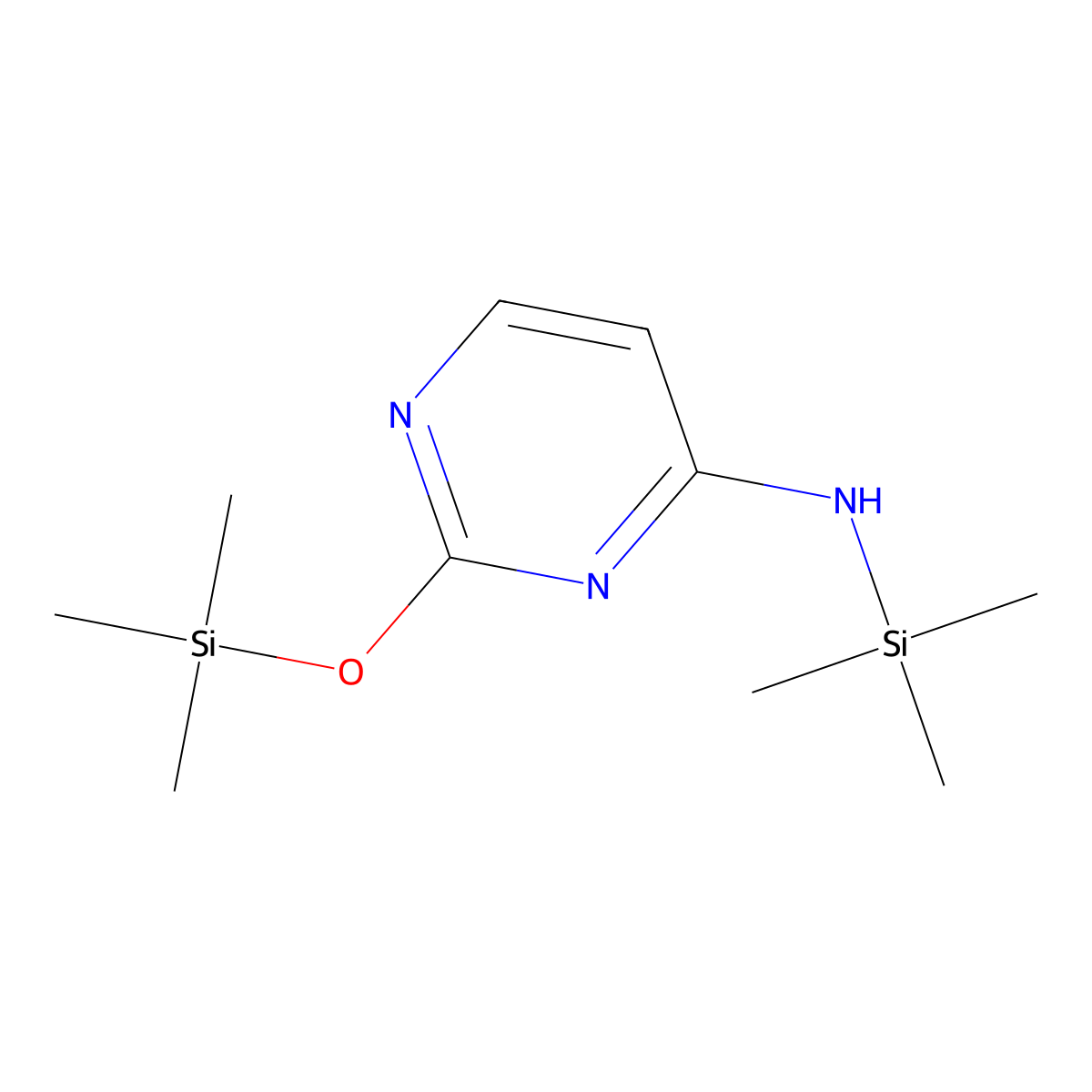 N-(Trimethylsilyl)-2-[(trimethylsilyl)oxy]-4-pyrimidinamine molecular structure, CAS 18037-10-0