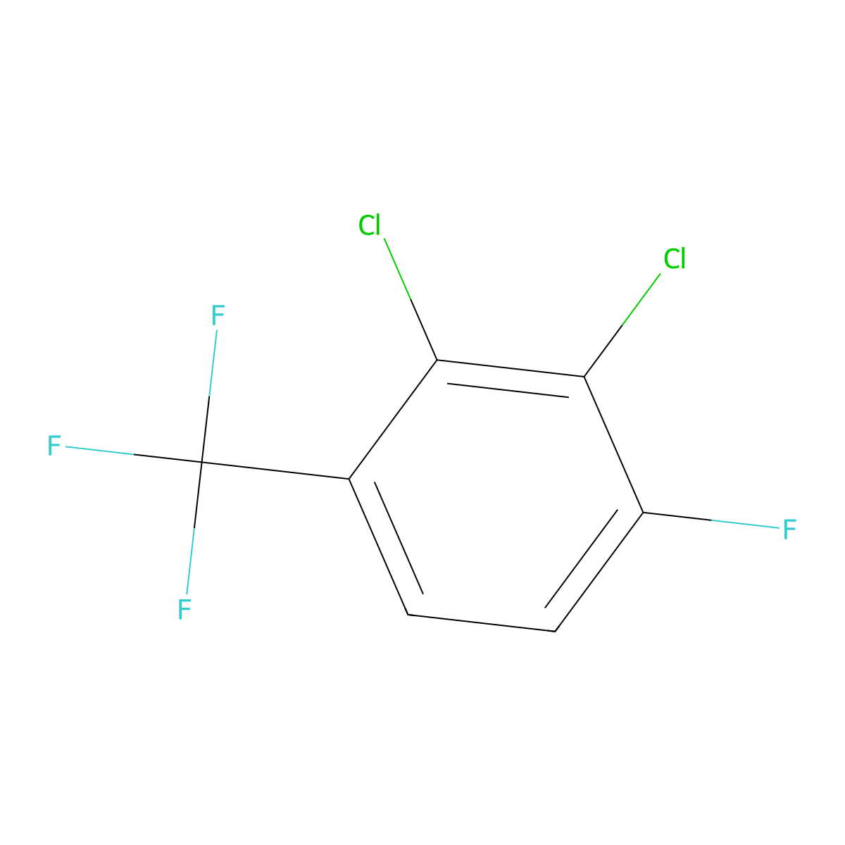 2,3-Dichloro-1-fluoro-4-(trifluoromethyl)benzene molecular structure, CAS 1803718-60-6