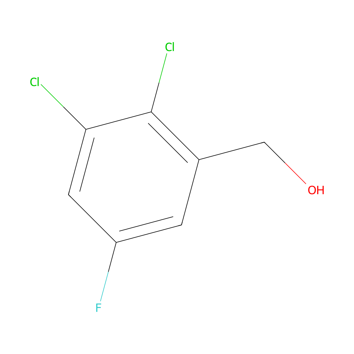 2,3-Dichloro-5-fluorobenzyl alcohol molecular structure, CAS 1803718-67-3