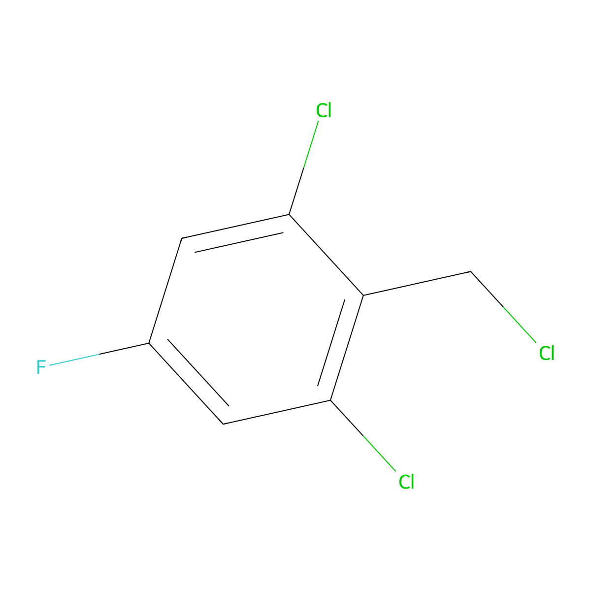 1,3-Dichloro-2-(chloromethyl)-5-fluorobenzene molecular structure, CAS 1803725-08-7