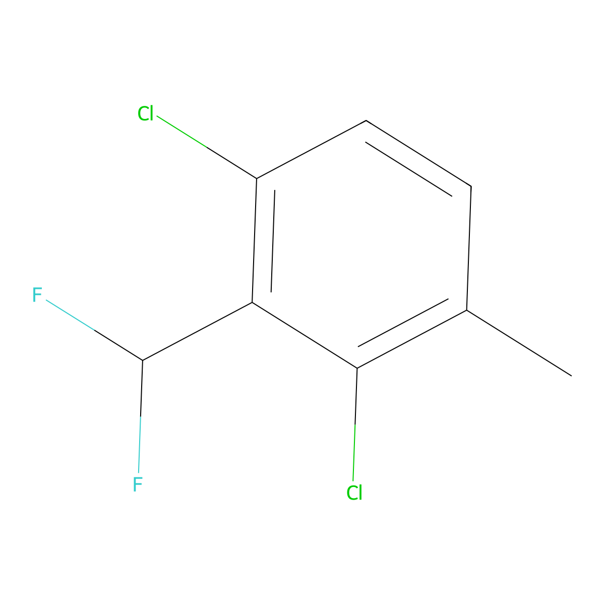 1,3-Dichloro-2-(difluoromethyl)-4-methylbenzene molecular structure, CAS 1803728-95-1