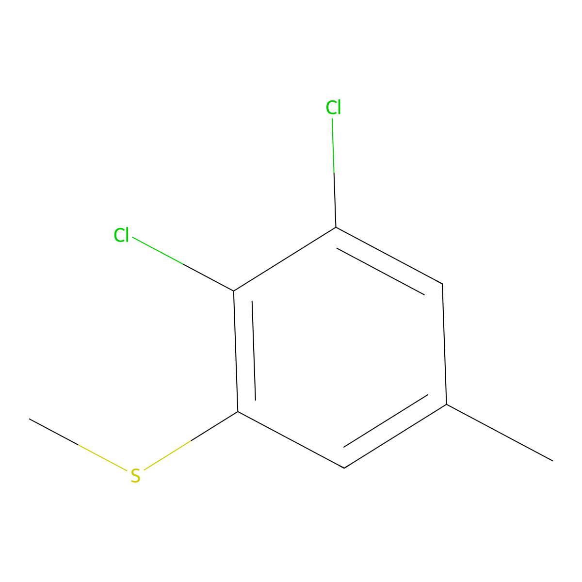 2,3-Dichloro-5-methylthioanisole molecular structure, CAS 1803729-10-3
