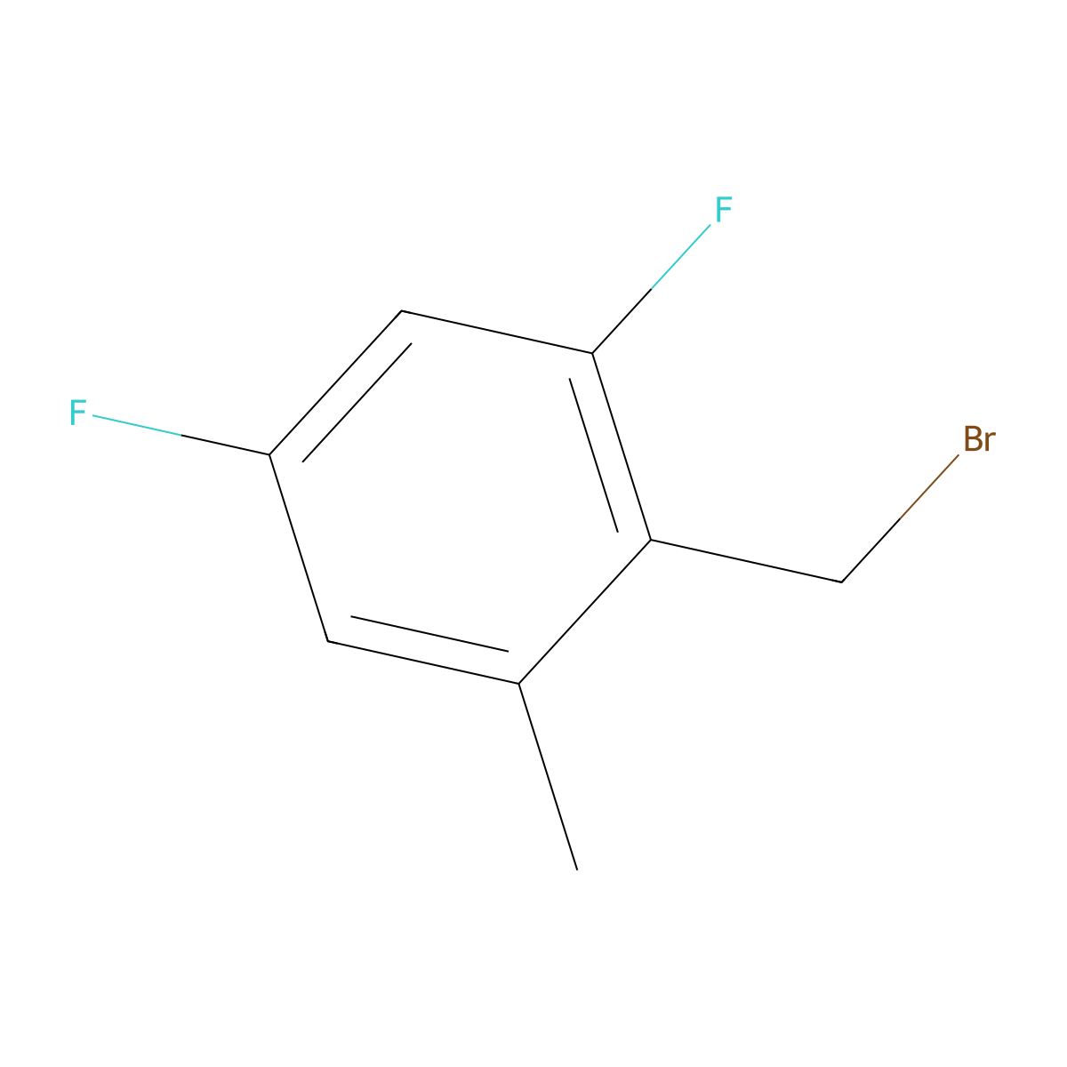 2,4-Difluoro-6-methylbenzyl bromide molecular structure, CAS 1803735-07-0