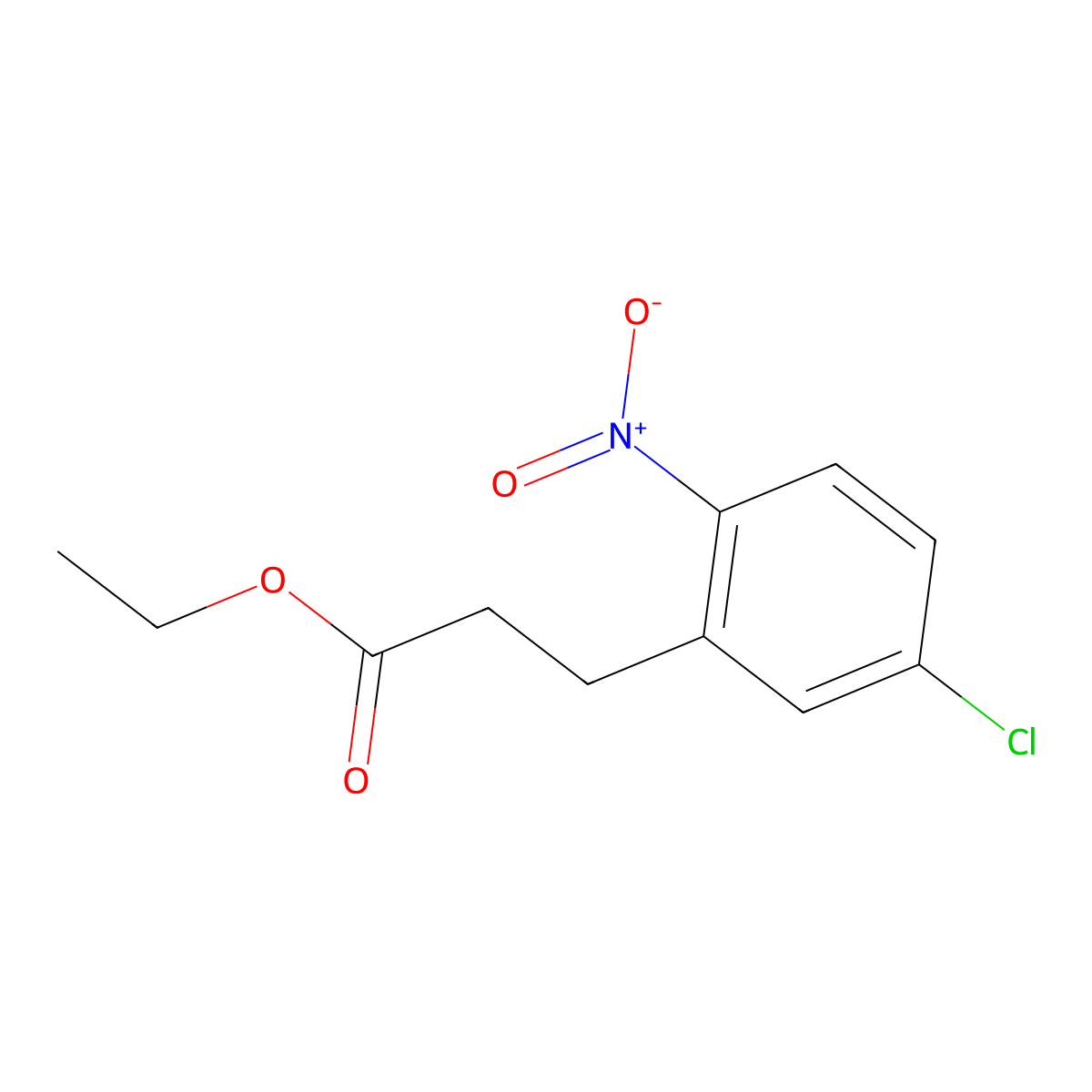 Ethyl 3-(5-Chloro-2-nitrophenyl)propanoate molecular structure, CAS 1803762-10-8