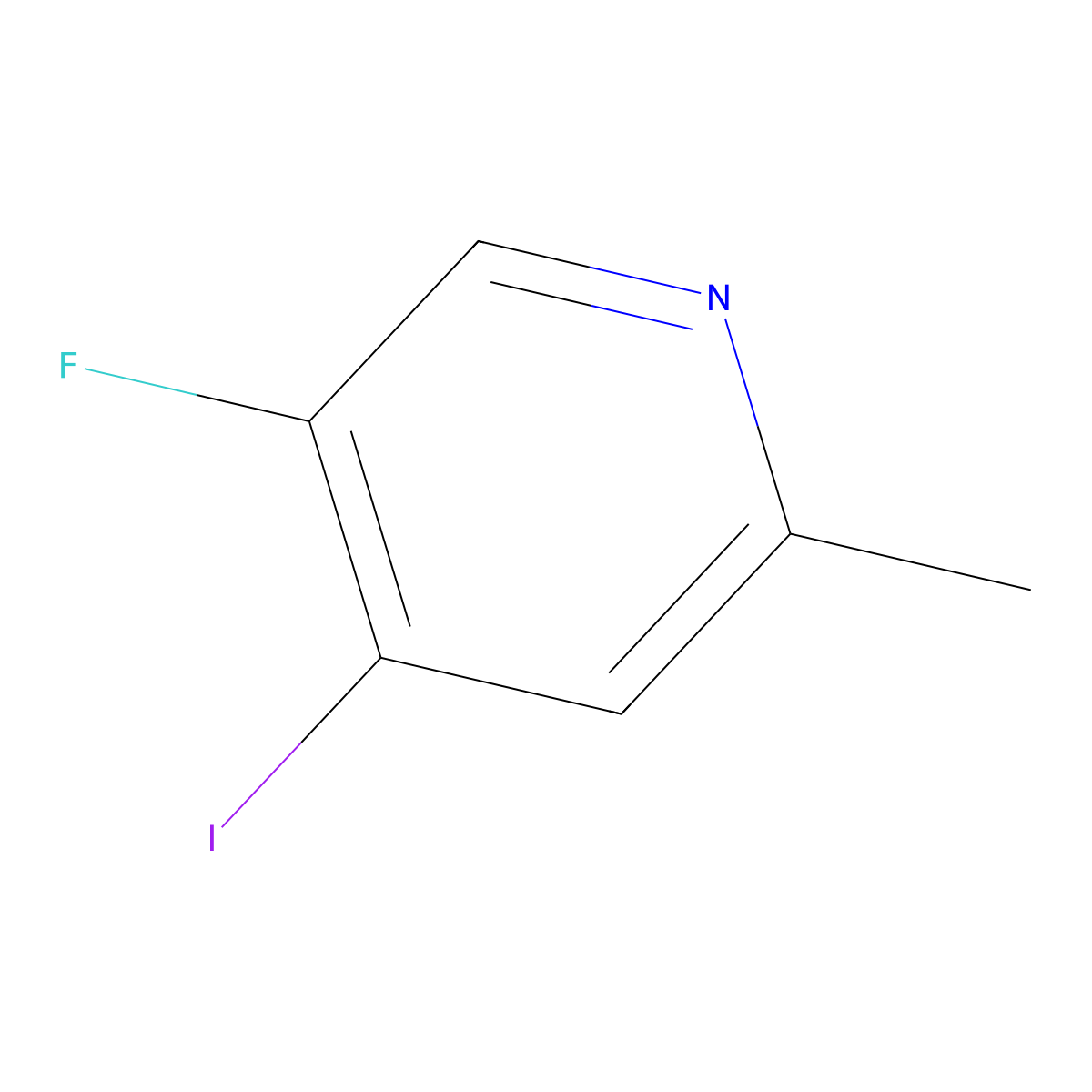 5-Fluoro-4-iodo-2-methylpyridine molecular structure, CAS 1803765-68-5
