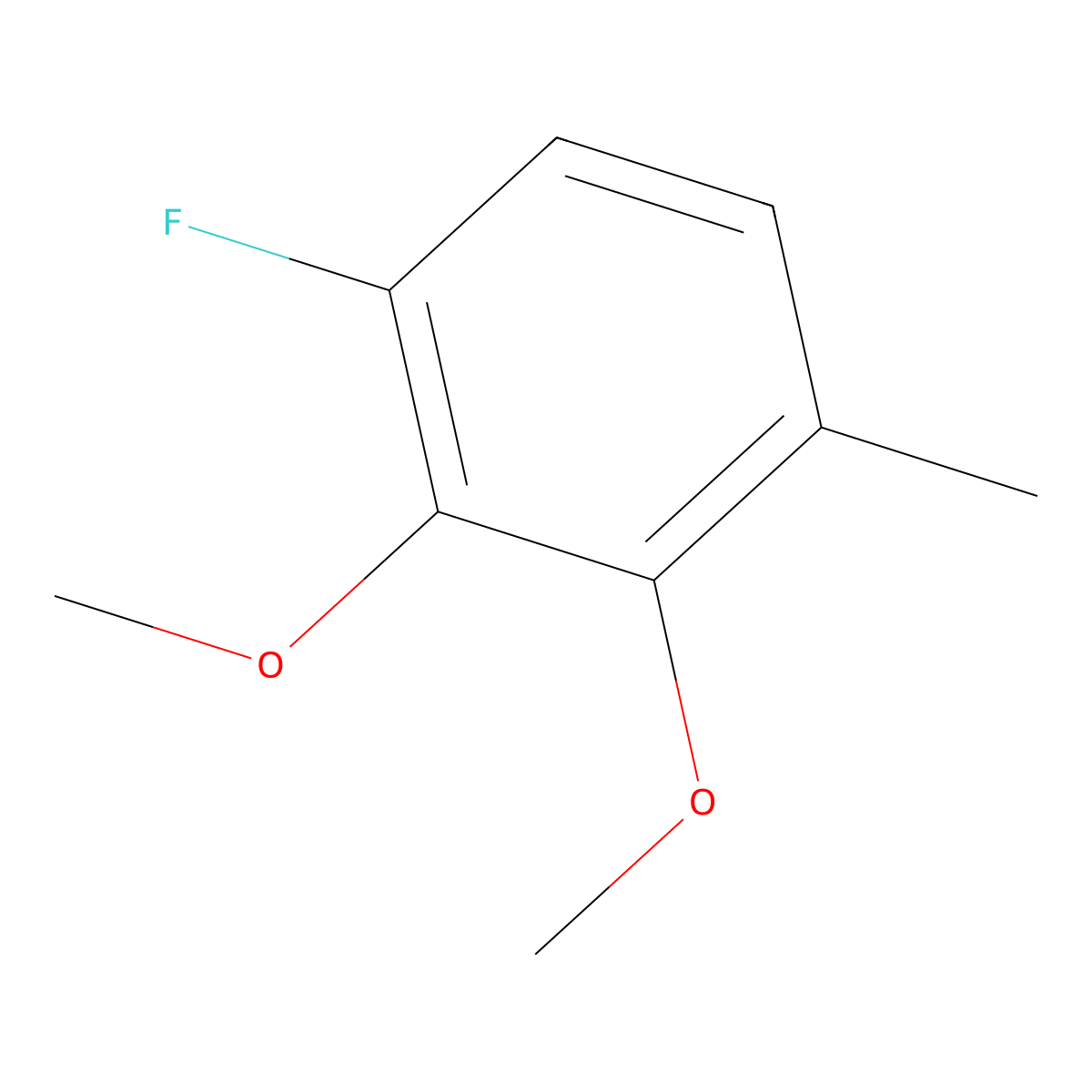 1-Fluoro-2,3-dimethoxy-4-methylbenzene molecular structure, CAS 1803769-46-1