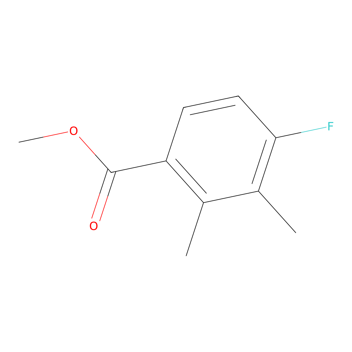 Methyl 4-fluoro-2,3-dimethylbenzoate molecular structure, CAS 1803769-74-5