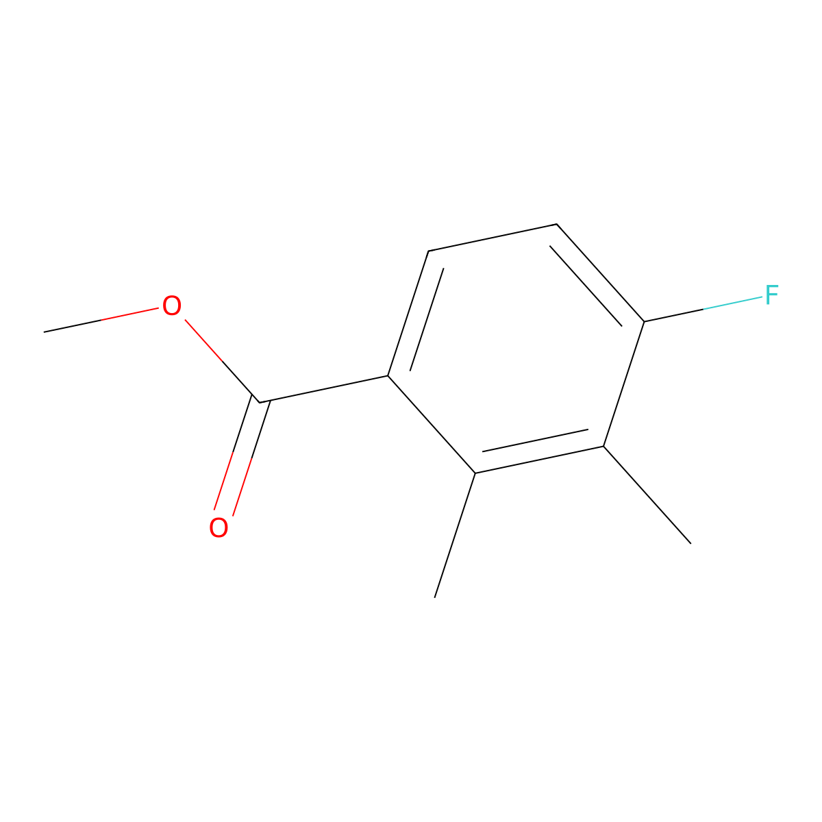 Methyl 4-fluoro-2,3-dimethylbenzoate molecular structure, CAS 1803769-74-5