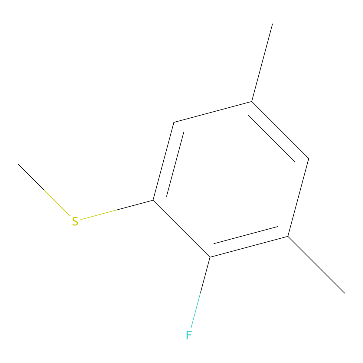 (2-Fluoro-3,5-dimethylphenyl)(methyl)sulfane molecular structure, CAS 1803771-99-4