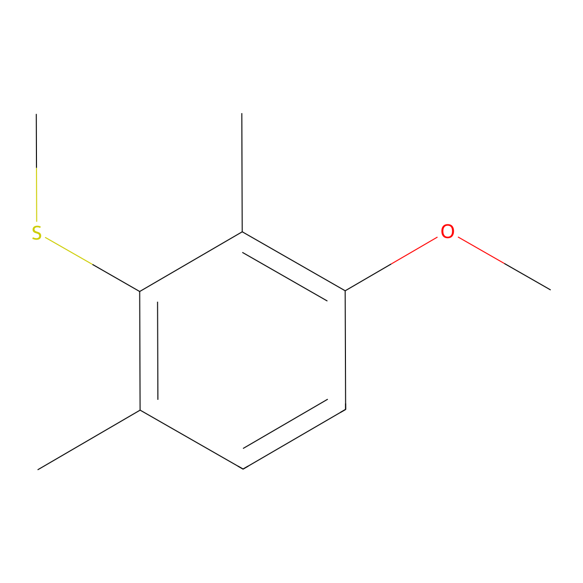 (3-Methoxy-2,6-dimethylphenyl)(methyl)sulfane molecular structure, CAS 1803773-33-2