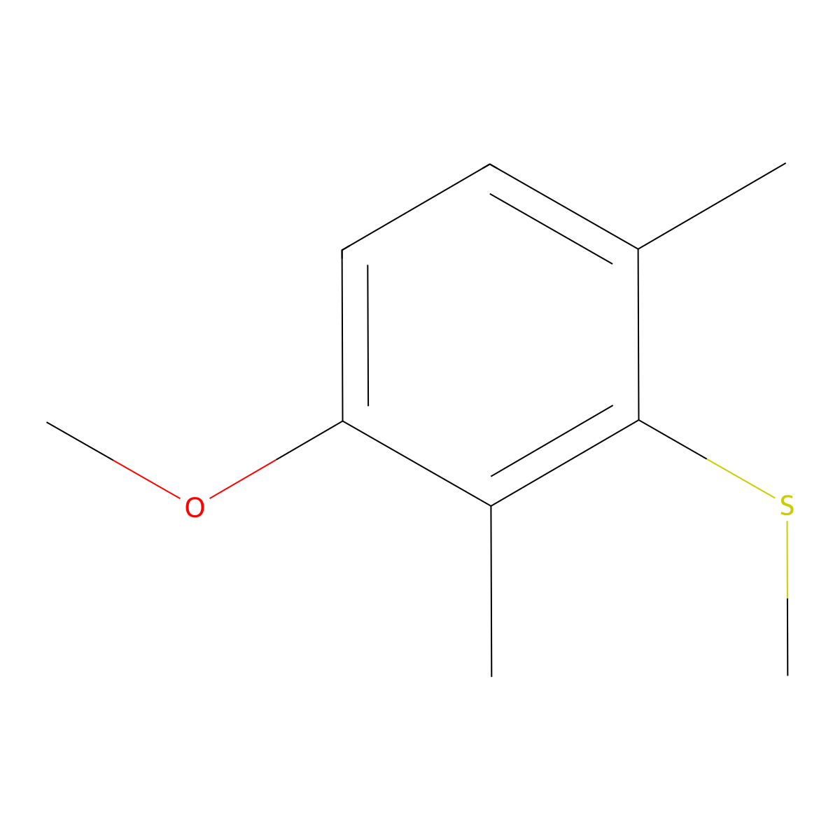 (3-Methoxy-2,6-dimethylphenyl)(methyl)sulfane molecular structure, CAS 1803773-33-2