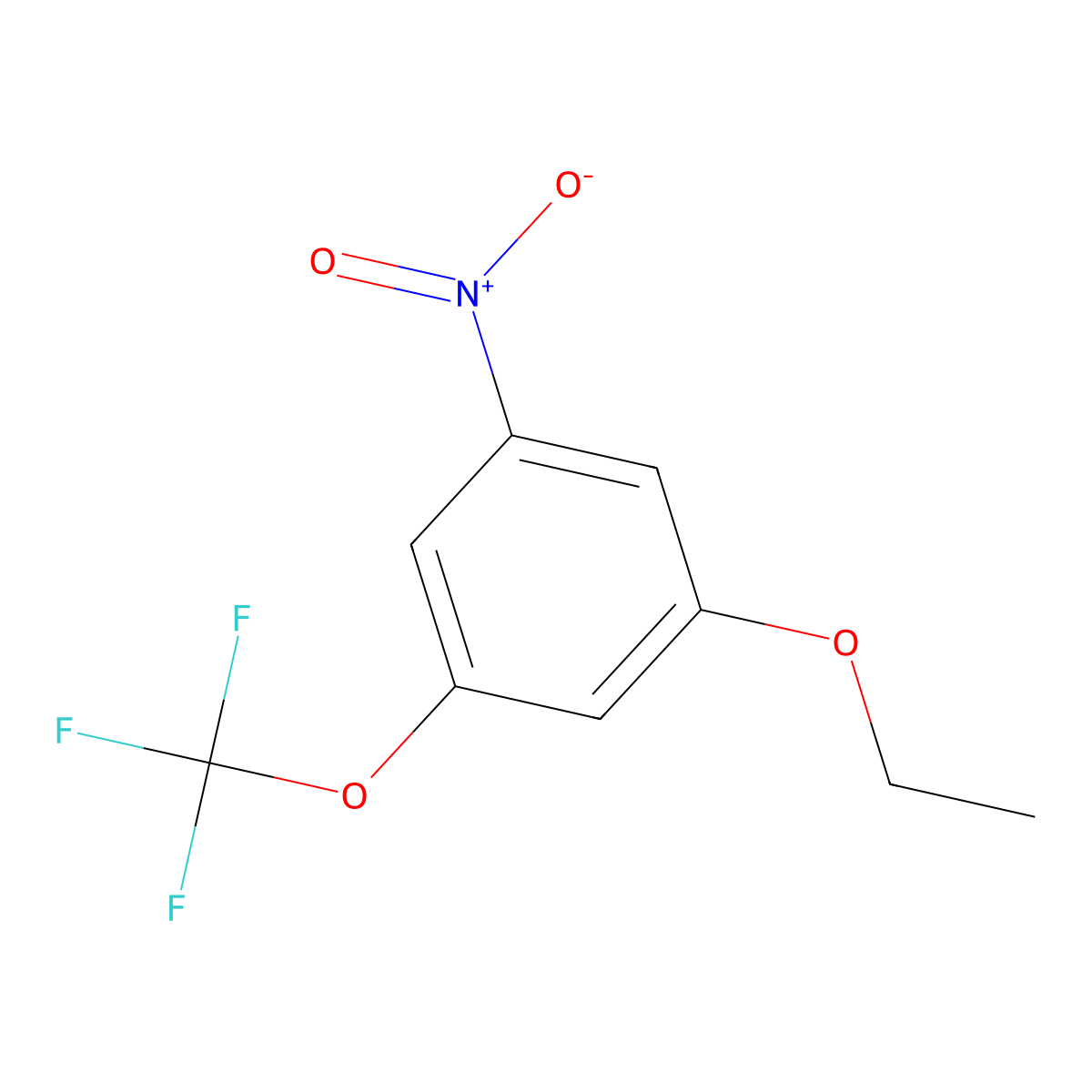 1-Ethoxy-3-nitro-5-(trifluoromethoxy)benzene molecular structure, CAS 1803774-05-1