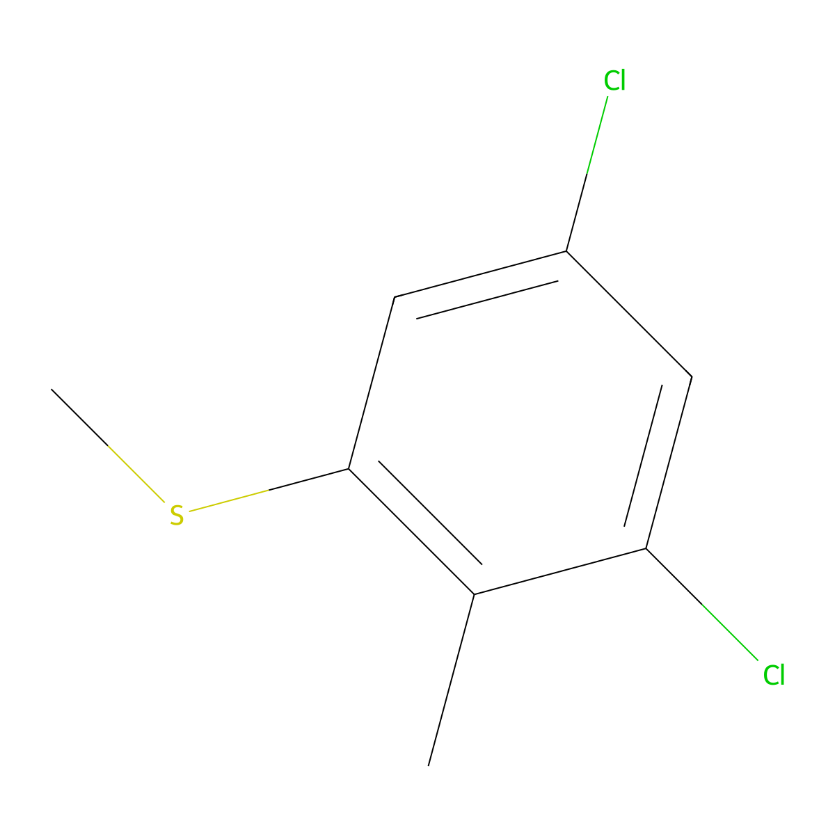 3,5-Dichloro-2-methylthioanisole molecular structure, CAS 1803780-70-2