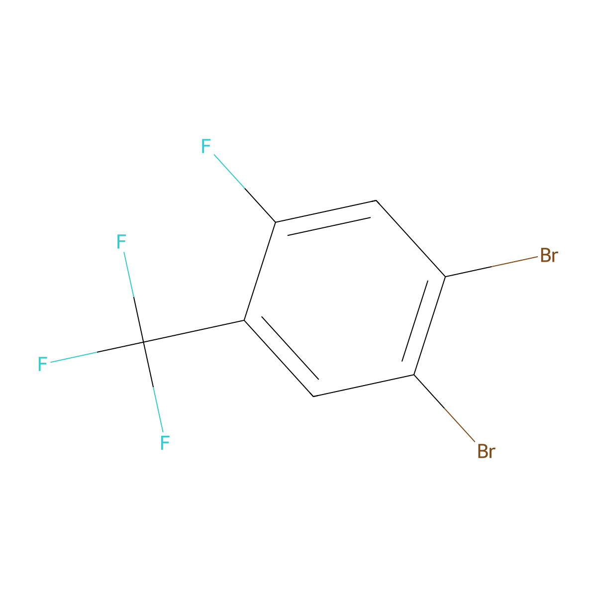 4,5-Dibromo-2-fluorobenzotrifluoride molecular structure, CAS 1803784-57-7