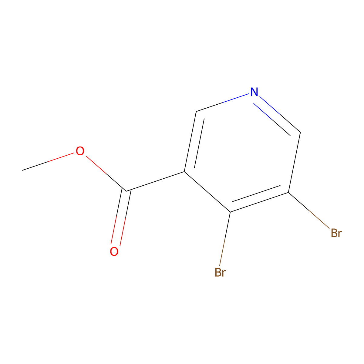 Methyl 4,5-dibromonicotinate molecular structure, CAS 1803786-19-7