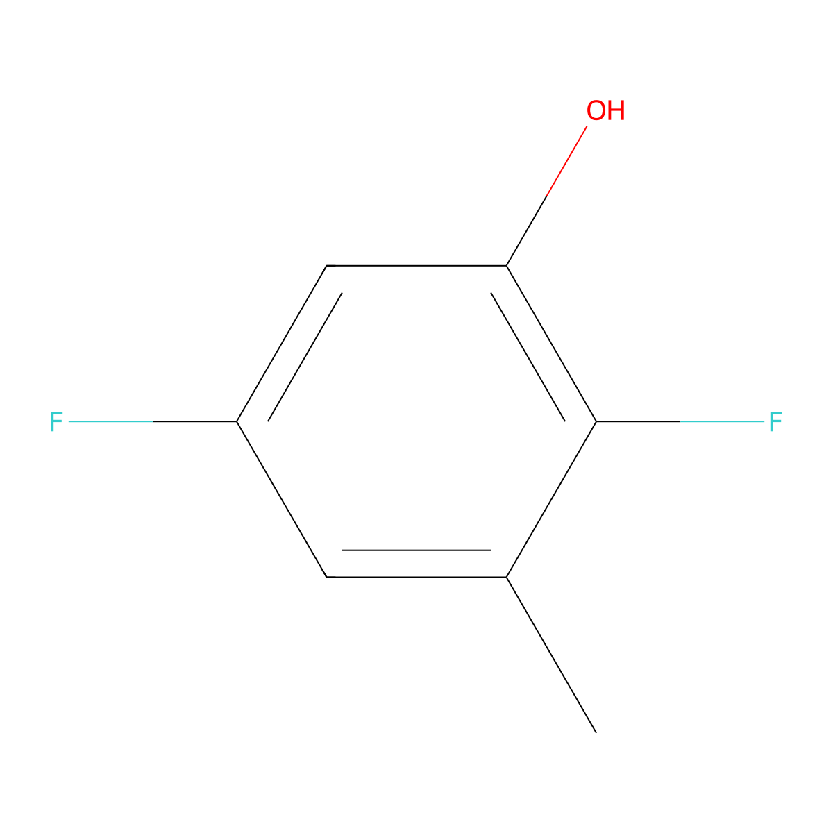 2,5-Difluoro-3-methylphenol molecular structure, CAS 1803786-42-6