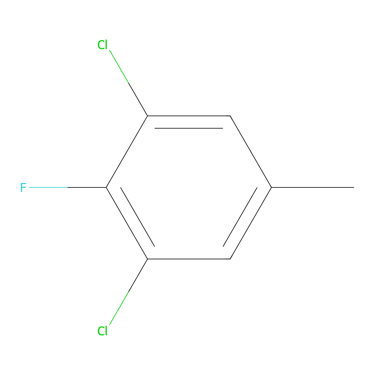 3,5-Dichloro-4-fluorotoluene molecular structure, CAS 1803789-06-1