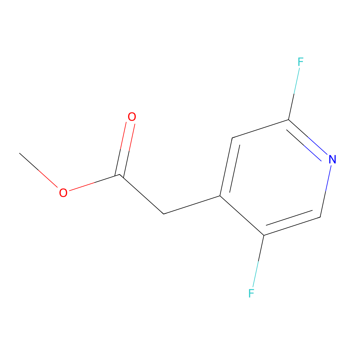 Methyl 2-(2,5-difluoropyridin-4-yl)acetate molecular structure, CAS 1803789-59-4
