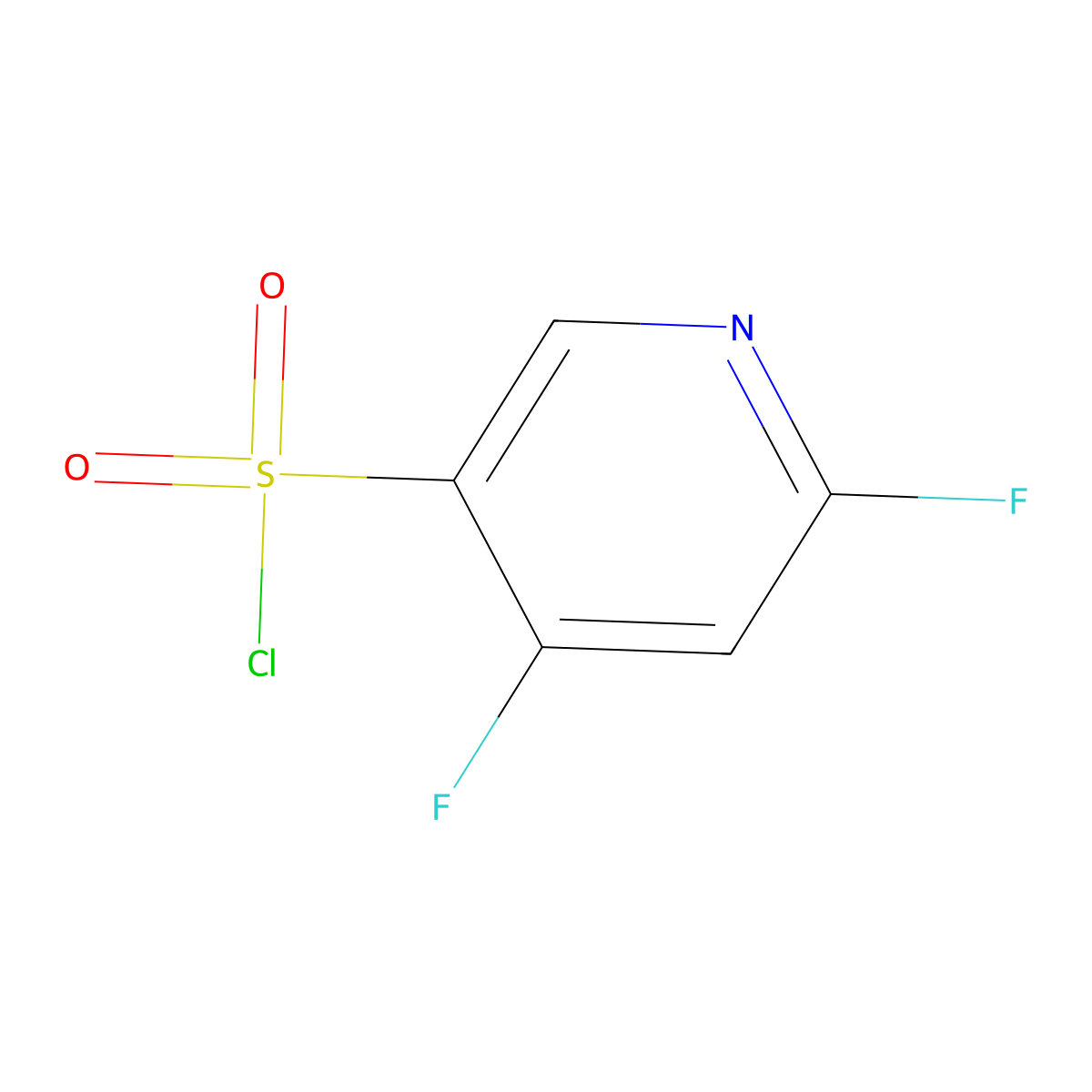 4,6-Difluoropyridine-3-sulfonyl chloride molecular structure, CAS 1803789-78-7