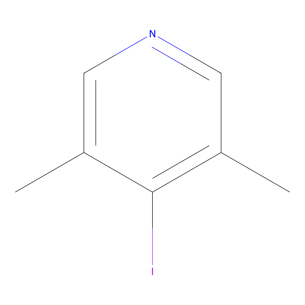 4-Iodo-3,5-dimethylpyridine molecular structure, CAS 1803789-79-8
