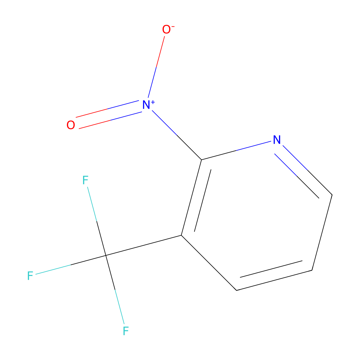Pyridine, 2-nitro-3-(trifluoromethyl)- molecular structure, CAS 1803801-69-5