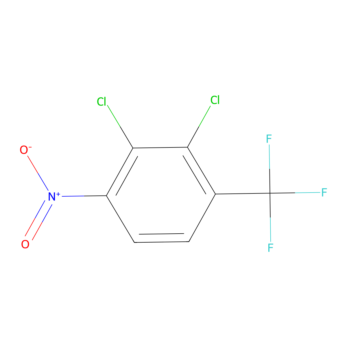 2,3-Dichloro-1-nitro-4-(trifluoromethyl)benzene molecular structure, CAS 1803801-74-2