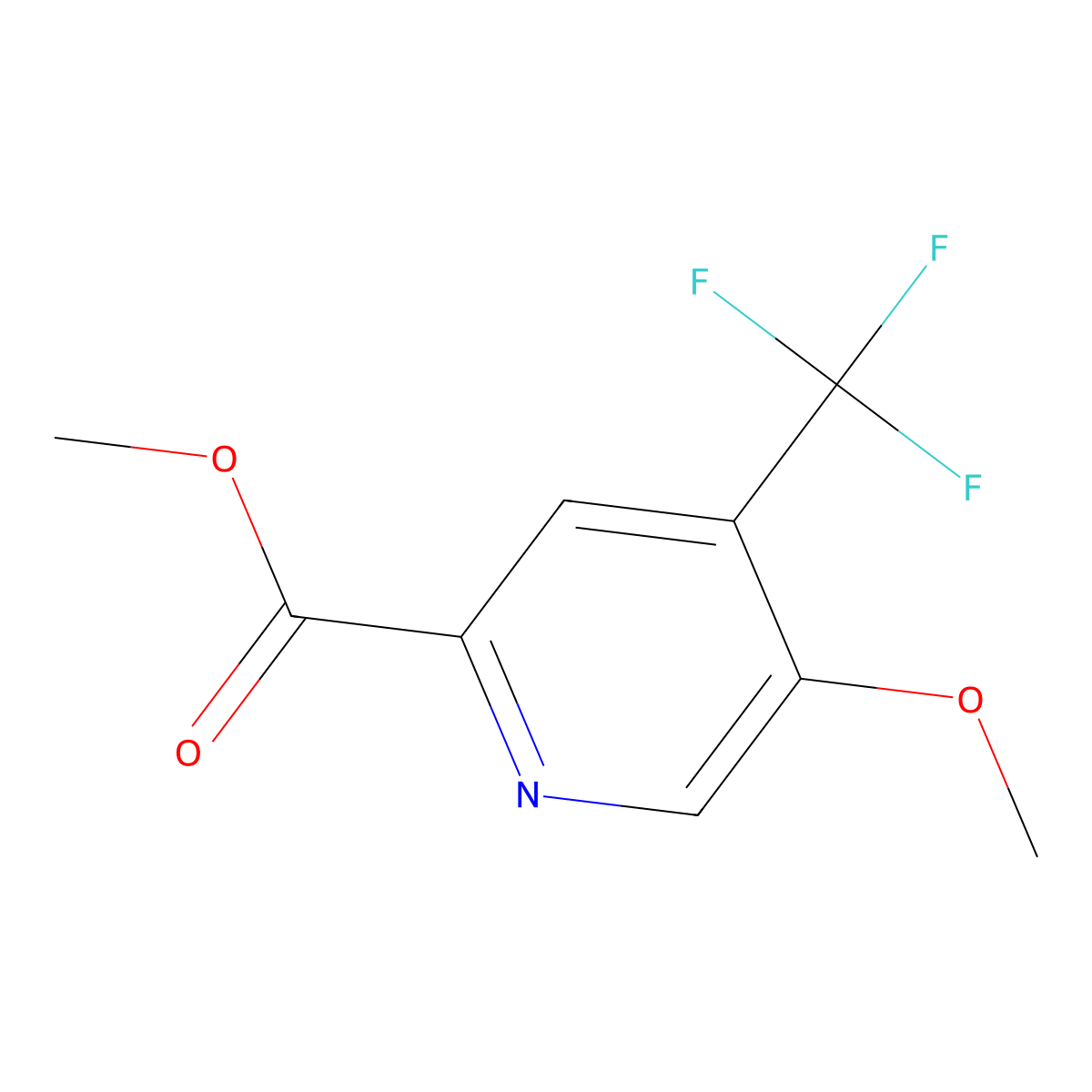 Methyl 5-methoxy-4-(trifluoromethyl)picolinate molecular structure, CAS 1803803-88-4