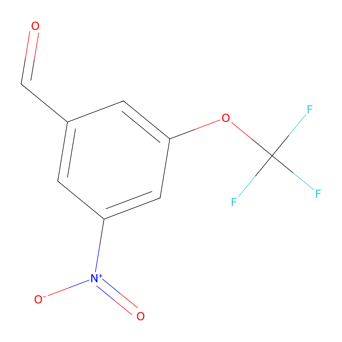 3-Nitro-5-(trifluoromethoxy)benzaldehyde molecular structure, CAS 1803804-26-3