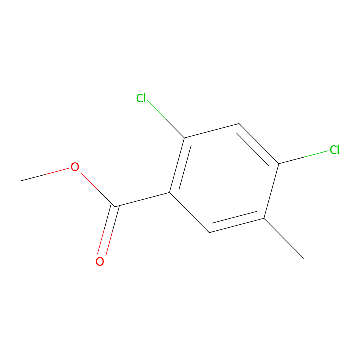 Methyl 2,4-dichloro-5-methylbenzoate molecular structure, CAS 1803805-37-9