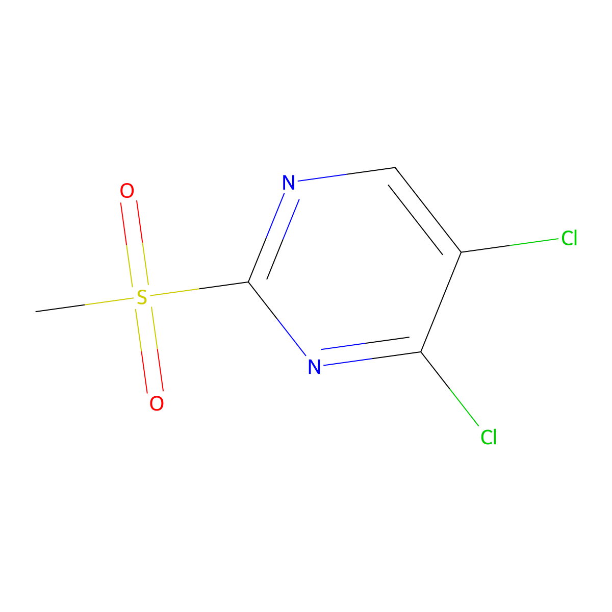 4,5-Dichloro-2-(methylsulfonyl)pyrimidine molecular structure, CAS 1803805-58-4