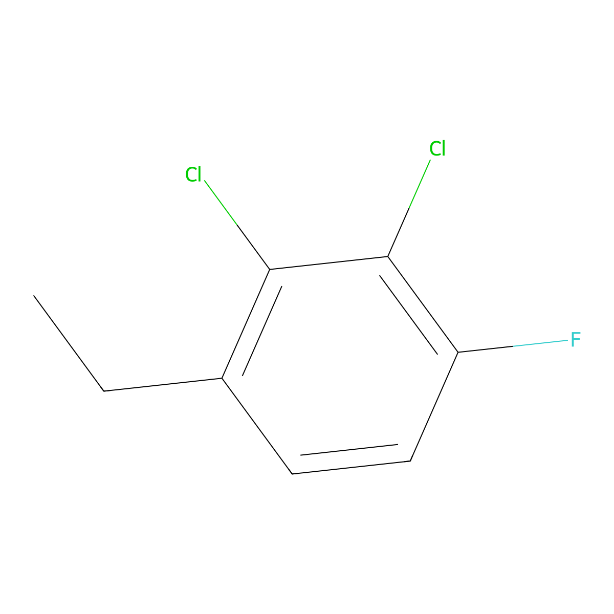 2,3-Dichloro-1-ethyl-4-fluorobenzene molecular structure, CAS 1803806-89-4
