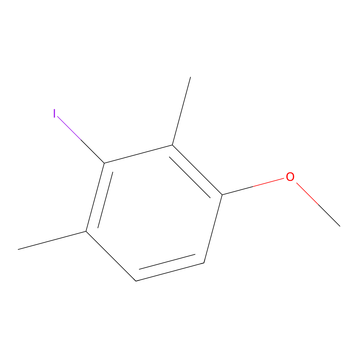 2-Iodo-4-methoxy-1,3-dimethylbenzene molecular structure, CAS 1803807-22-8