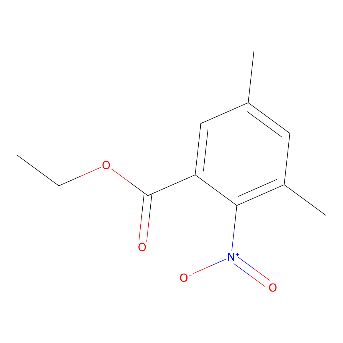 Ethyl 3,5-dimethyl-2-nitrobenzoate molecular structure, CAS 1803807-51-3