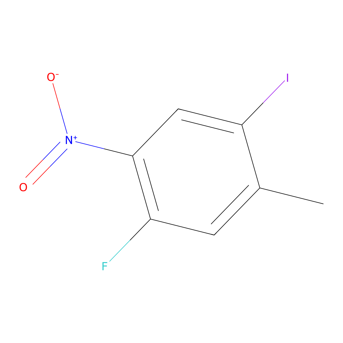 5-Fluoro-2-iodo-4-nitrotoluene molecular structure, CAS 1803811-31-5