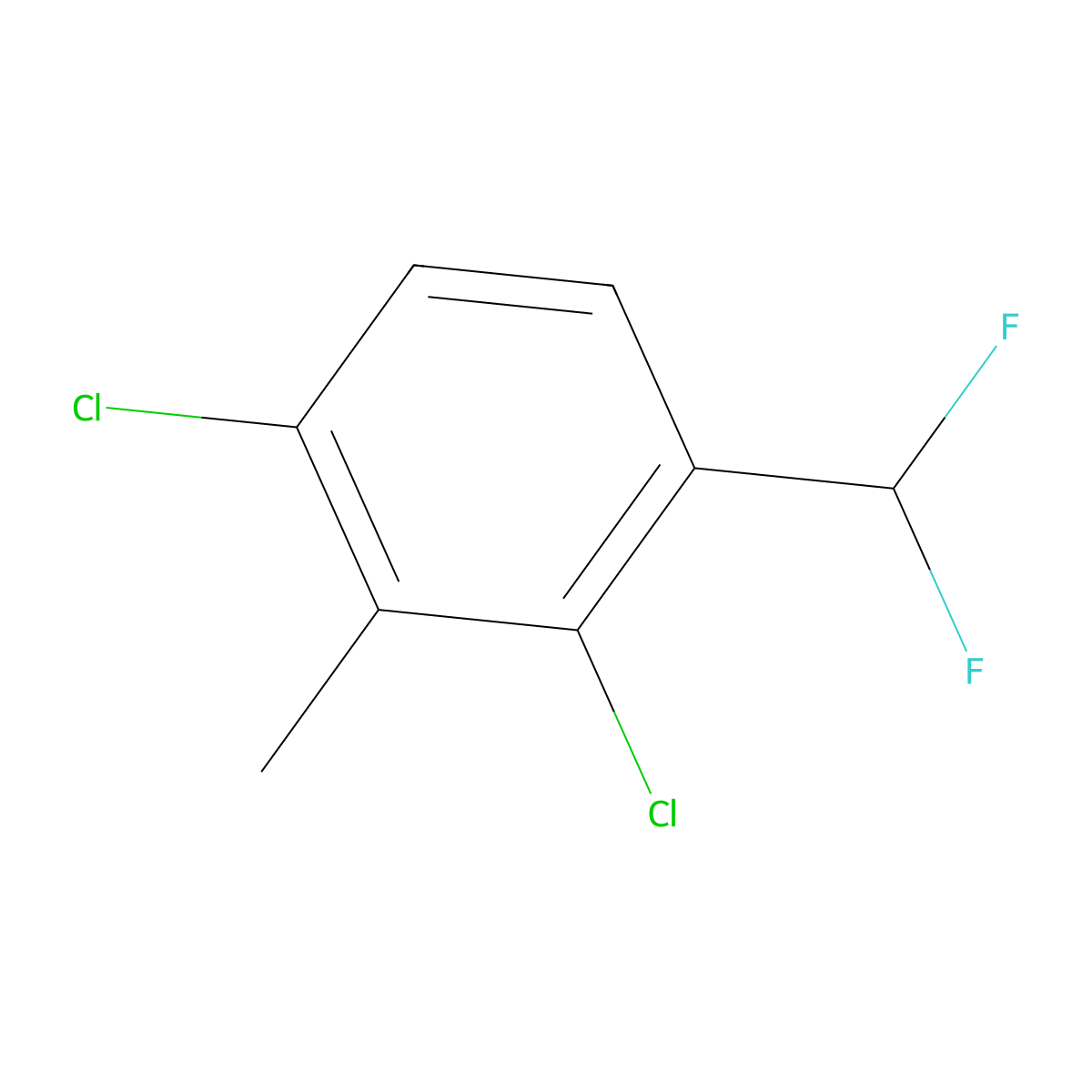 1,3-Dichloro-4-(difluoromethyl)-2-methylbenzene molecular structure, CAS 1803812-90-9