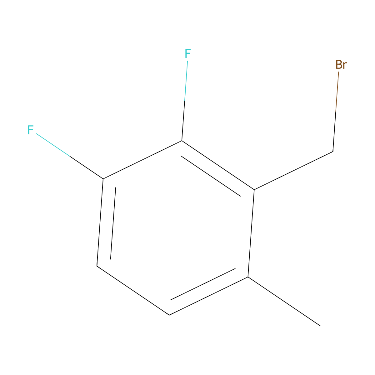 2,3-Difluoro-6-methylbenzyl bromide molecular structure, CAS 1803813-37-7