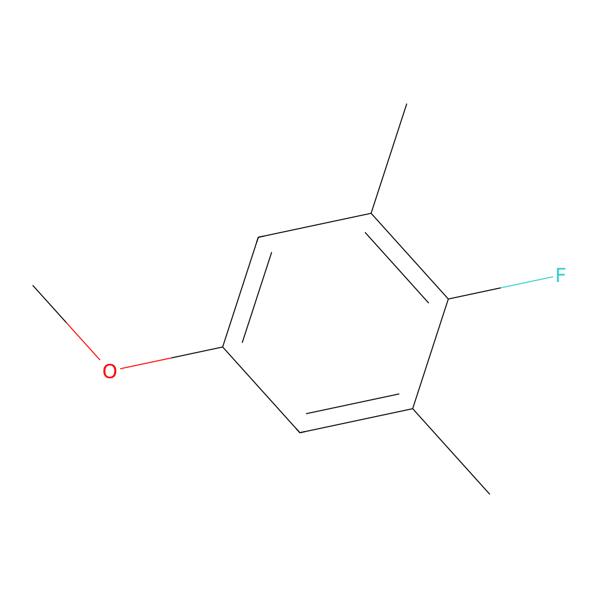 2-Fluoro-5-methoxy-1,3-dimethylbenzene molecular structure, CAS 1803816-94-5