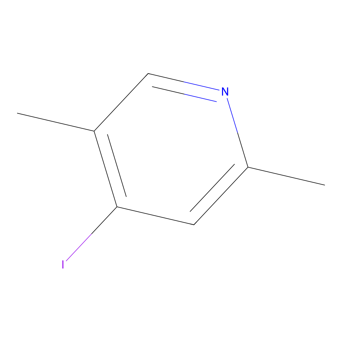 4-Iodo-2,5-dimethylpyridine molecular structure, CAS 1803819-50-2