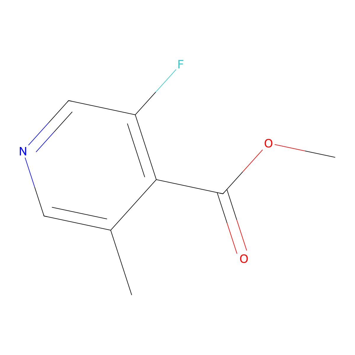 Methyl 3-fluoro-5-methylisonicotinate molecular structure, CAS 1803821-90-0