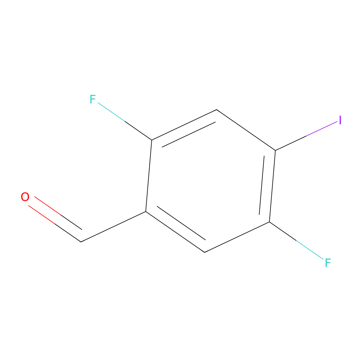 2,5-Difluoro-4-iodobenzaldehyde molecular structure, CAS 1803822-04-9